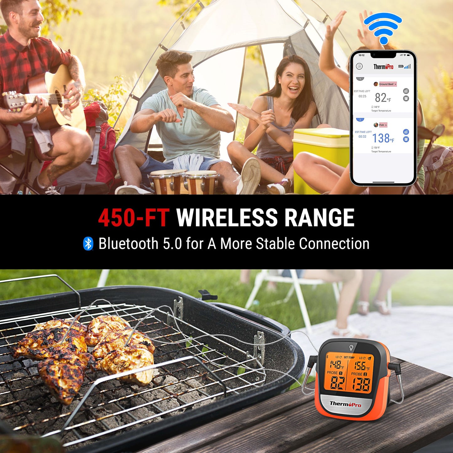 Wireless Meat Thermometer - ThermoPro TP902